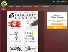 Tablet Screenshot of gilberttheater.com